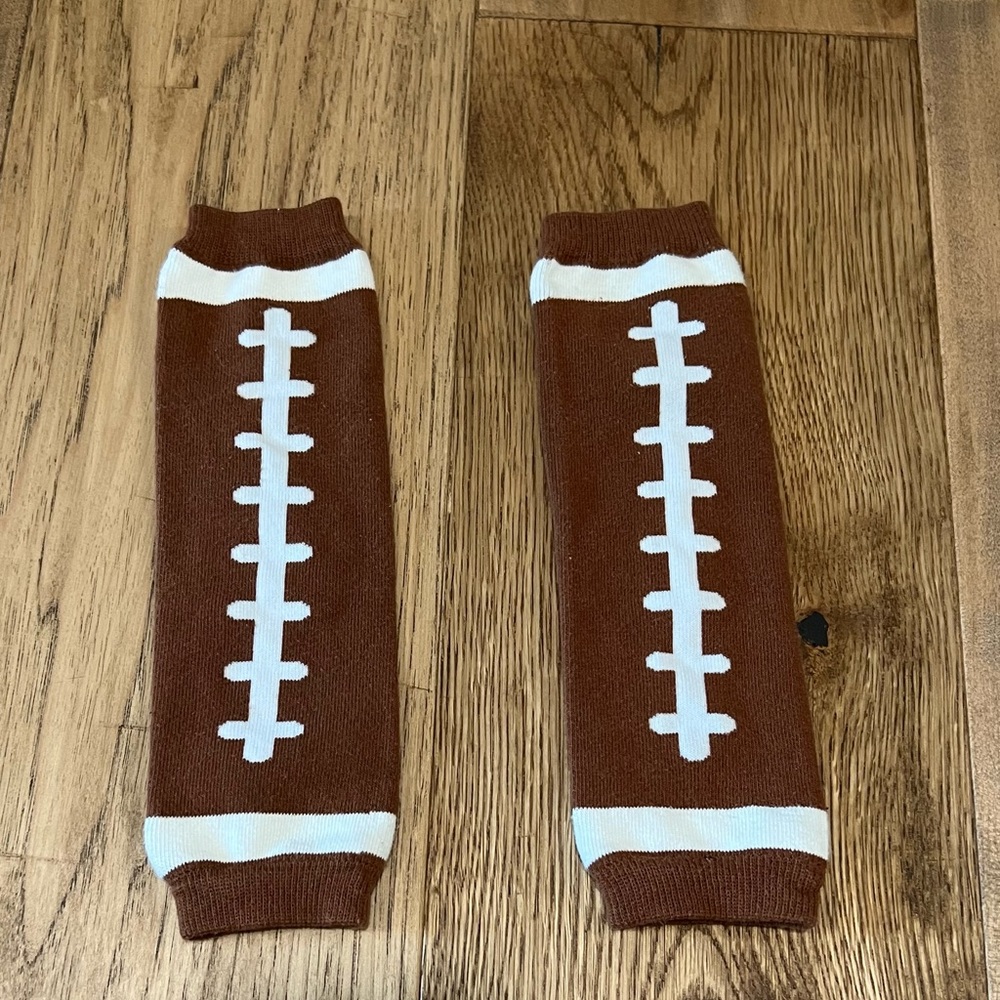 Baby Leg warmers. Football style.